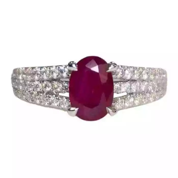 Ruby Glow – 925 Sterling Silver Ring