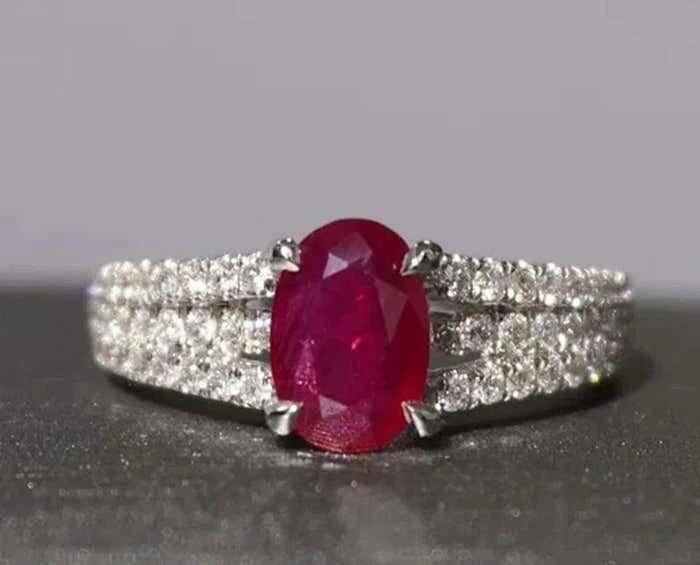 Ruby Glow – 925 Sterling Silver Ring