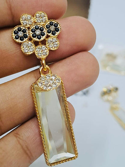 Nooré Zara – Crystal Luxe Drop Earrings