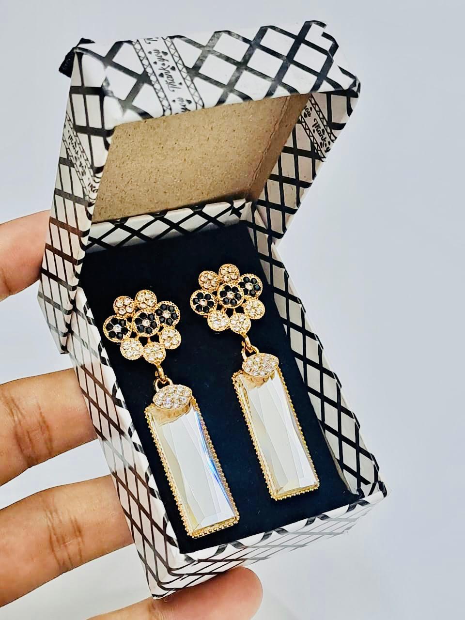 Nooré Zara – Crystal Luxe Drop Earrings