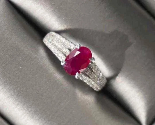 Ruby Glow – 925 Sterling Silver Ring